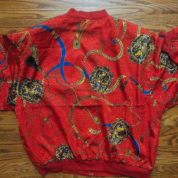 Vintage Baroque Style Bomber Jacket - Picture 3 of 6